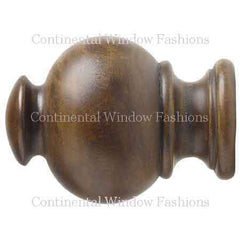 Kirsch 1 3/8 Inch Wood Trends Button Ball Finial