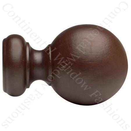 Kirsch Wood Ball Finial For 3 Inch Pole
