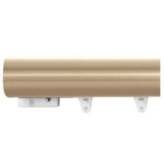 Kirsch 2 Inch Designer Metals Decorative Traverse Rod with Plain Slides (Satin Nickel)