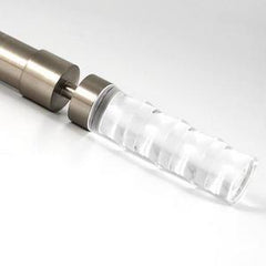 Brimar Tuxedo Turned Clear Acrylic Finial