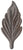ONA Drapery 1 5/8 inch Wrought Iron Britannia Finial