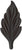 ONA Drapery 3/4 - 1 inch Wrought Iron Queen of Hearts Finial