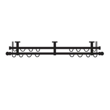 Paris Texas Hardware Quick Ship 1 Inch Double Center Draw Traverse Rod