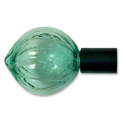 Orion Eclectic Collection Glass Onion Shaped Finial (3/4 Inch Rod)