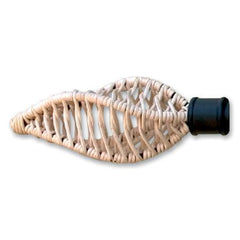 Orion Eclectic Collection Rattan Swirl Finial - Natural