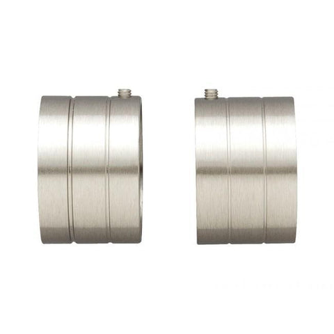 Finial Company Solid Geometry 1 3/8" Inside Mount Metal Brackets