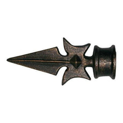House Parts French Arrow Finial For 1" Wrought Iron Poles