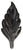 ONA Drapery 1 5/8 inch Wrought Iron Britannia Finial