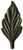 ONA Drapery 1/2 inch Wrought Iron Hammered Lead Finial
