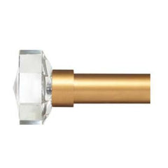 Paris Texas Hardware 1 Inch Portfolio Knox - Crystal with Cuff Finial