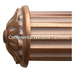 Paris Texas Hardware 2 ¼ Inch Portfolio Large Carved End Cap