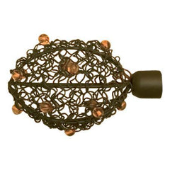 Orion Oval Wire and Bead Finial