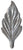 ONA Drapery 1/2 inch Wrought Iron Forked Finial