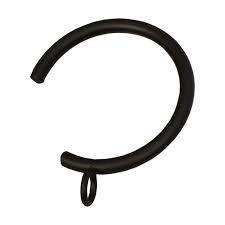 ONA Drapery 2 1/2 Inch Wrought Iron C-Ring With Eyelet