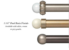 Paris Texas Hardware 1 Inch Portfolio Pearl Finial with Cuff