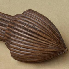 Robert Allen Polynesian Reeded Finial - Pair