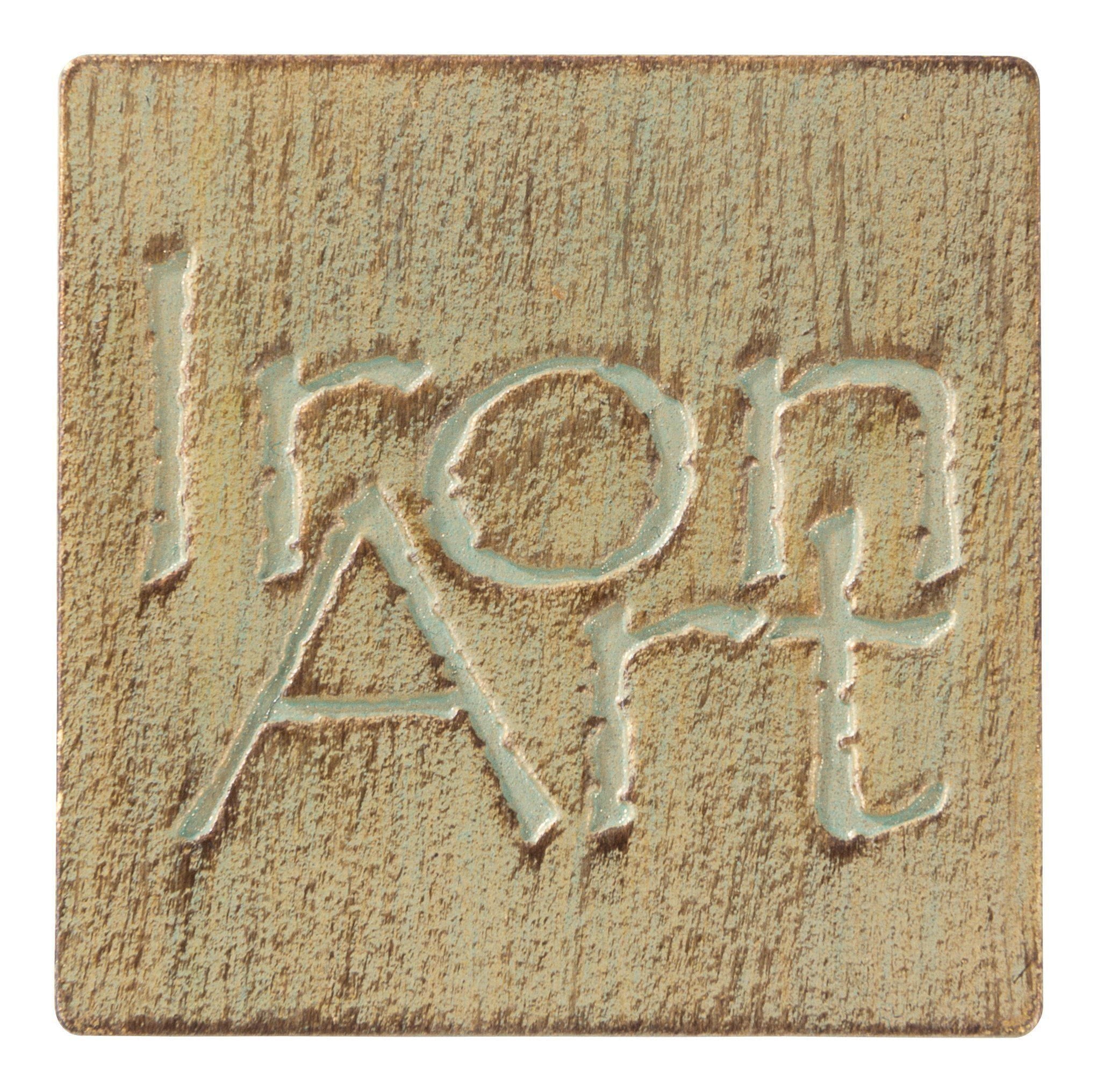 Iron Art Wares: Copa Final De Cristal Negro 6x9" Con Varilla De Hierro | Moderno