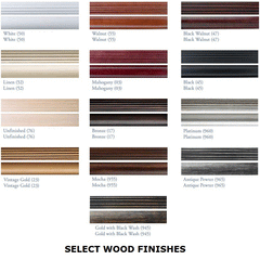 Select Drapery Hardware Wood Finishes