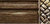 Finial Company 2 1/4 Inch Wide Reeded Wood Poles (Mahogany Rust with Gold)