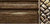 Finial Company Narrow Fluted Wood Pole (Walnut Gold with Gray Accents)