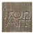 Iron Art by Orion Swing Arm 1/2 Inch Round Finish B (Rusty) (Left) (R2 (1/2" Projection Only))