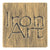 Iron Art by Orion Swing Arm 1/2 Inch Round Finish A (Light Brown) (Right) (R2 (1/2" Projection Only))
