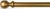 LJB 1 3/8 Inch Wood Poles Specialty Colors (Walnut Brass)