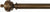LJB 2 1/4 Inch Wood Poles Specialty Colors (Fluted) (8 foot pole)