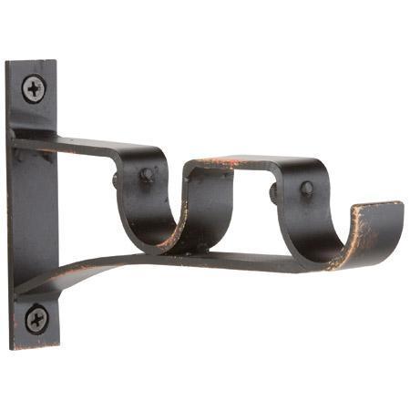 Paris Texas Hardware Quick Ship 1 3/8 Inch Winston 6 Inch Return Double Bracket