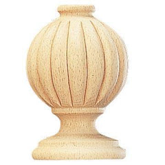 Vesta Highland Timber Finial ANDORRA 3 3/4 Inch Diameter  5L