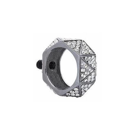 Paris Texas Hardware 1 Inch Portfolio Crystal Band Finial Accessory