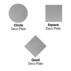 Vesta Decorative Deco Plates for 9/16 Inch Track