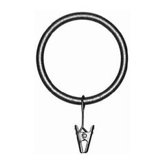 ONA Drapery 1 Inch Wrought Iron Drapery Clip Ring