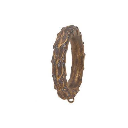 Finial Company Steel Collection Leafy Resin Ring