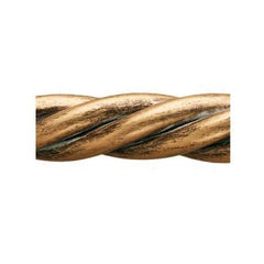 Finial Company Steel Collection Solid Rope Twist Pole for 1" Finial