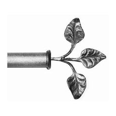 ONA Drapery 3/4 - 1 inch Wrought Iron Abigail Finial