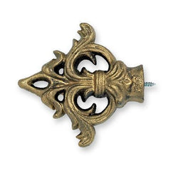 Kirsch Wrought Iron Acanthus Arrow Finial