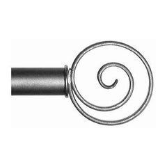 ONA Drapery 1 5/8 inch Wrought Iron Andromeda Finial