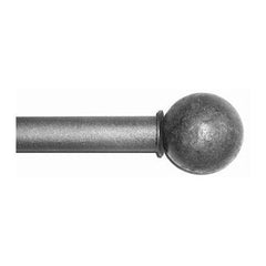 ONA Drapery 3/4 - 1 inch Wrought Iron Ball Finial