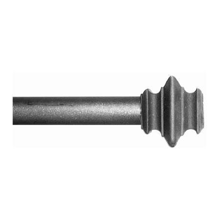 ONA Drapery 3/4 - 1 inch Wrought Iron Barcelona Finial