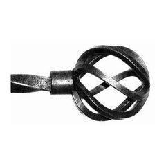 ONA Drapery 1/2 inch Wrought Iron Bird Cage Finial