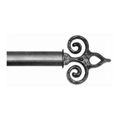 ONA Drapery 3/4 - 1 inch Wrought Iron Brolio Finial