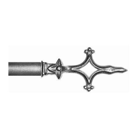 ONA Drapery 3/4 - 1 Inch Wrought Iron Cathedral Finial