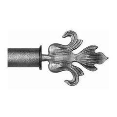 ONA Drapery 1 5/8 inch Wrought Iron Chandra Finial