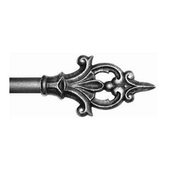 ONA Drapery 3/4 - 1 inch Wrought Iron Charlemagne Finial