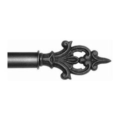 ONA Drapery 1 5/8 inch Wrought Iron Charlemagne Finial