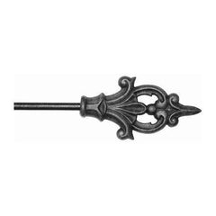 ONA Drapery 1/2 inch Wrought Iron Charlemagne Finial