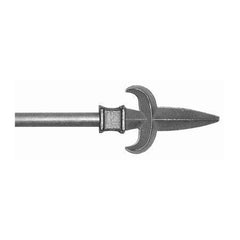 ONA Drapery 1/2 inch Wrought Iron Chaucer Finial