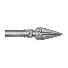 ONA Drapery 3/4 - 1 inch Wrought Iron Coreo Finial