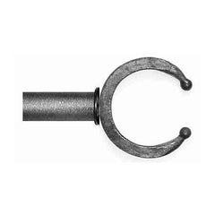 ONA Drapery 3/4 - 1 inch Wrought Iron Crescent Finial